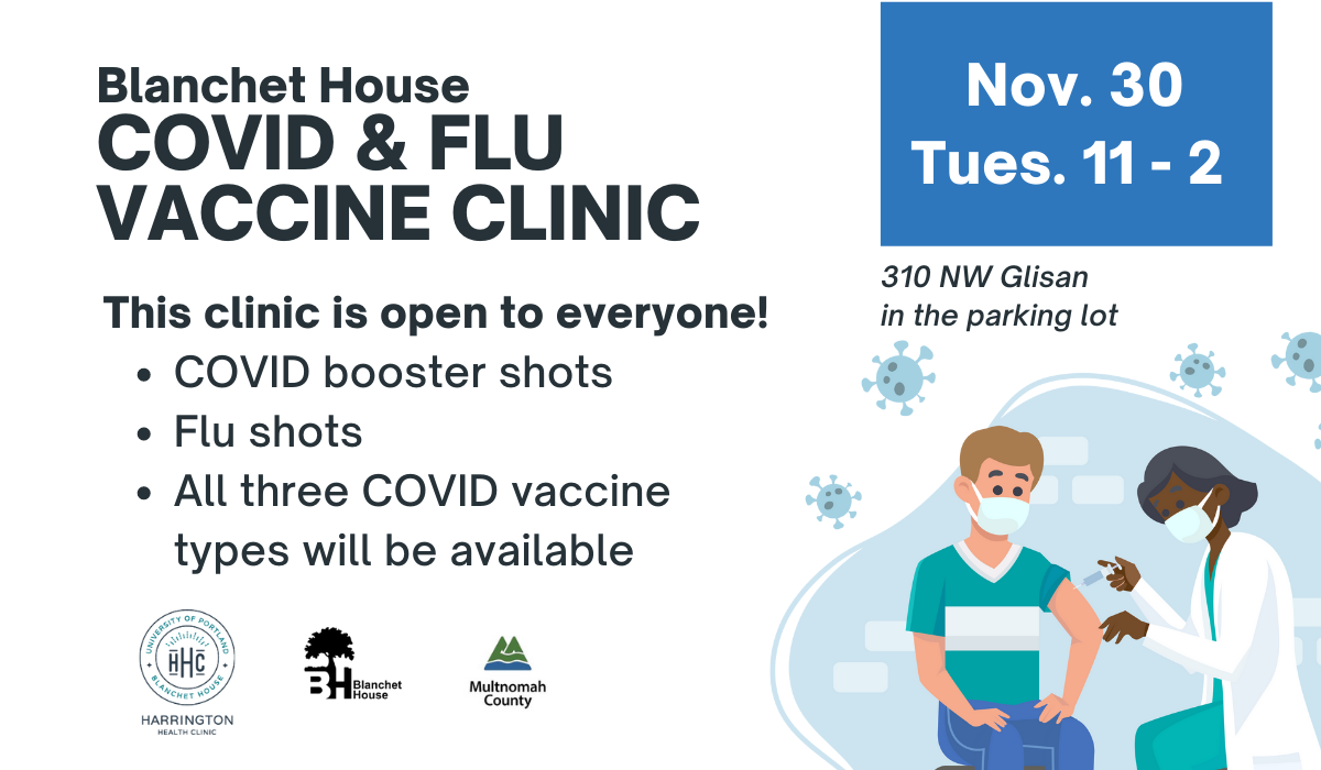 COVID booster vaccine clinic poster