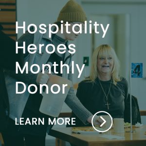 Megamenu Image hospitality heroes monthly donor w text overlay