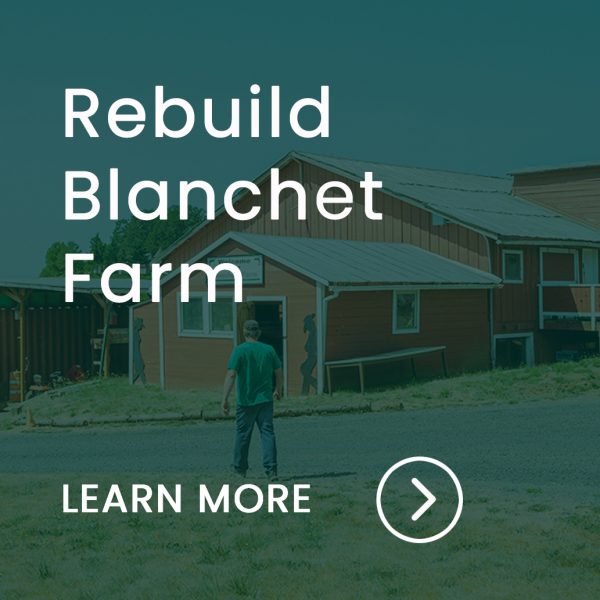Blanchet Farm Capital Campaign Donate Menu Image