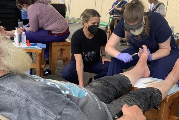 Foot Care Clinic Blanchet House Health Services for Unhoused