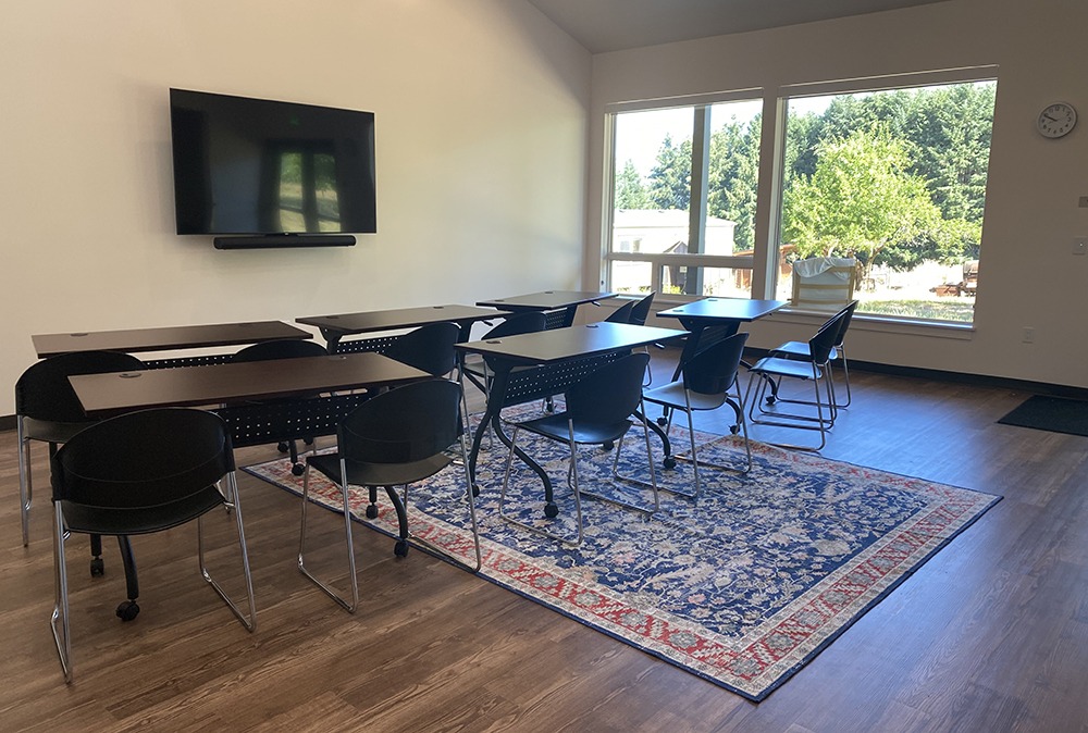 Blanchet Farm meeting room table and chair configuration 3