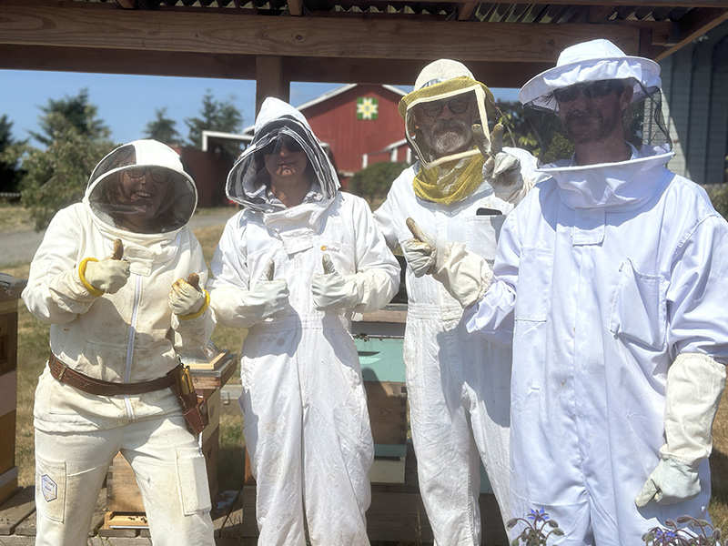Beekeeping at Blanchet Farm