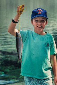 Joe Brumbach child holding fish