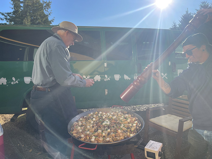 Ted Coonfield Paella Party Blanchet Farm